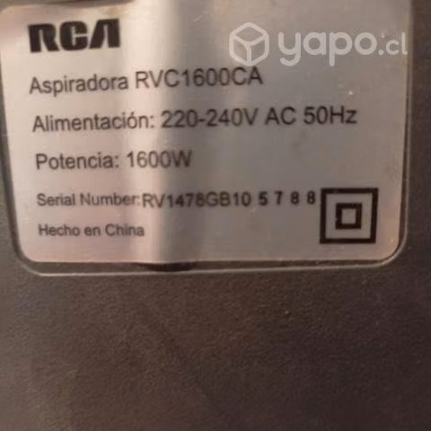 Aspiradora ciclonica rca rvc-1600ca