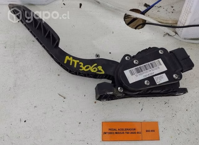 Pedal Acelerador (MT3063) Maxus T60 2020 4x2