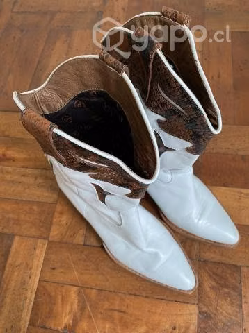 Botas de cuero blancas - Imagen 2