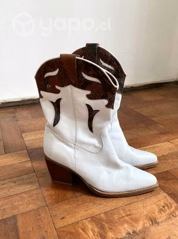Botas de cuero blancas - Imagen 3