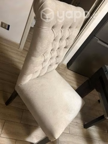 Comedor 4 silla capitones de felpa - Imagen 3