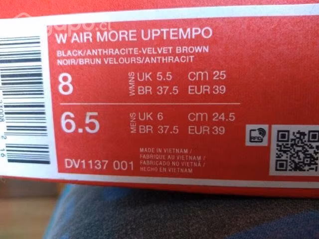 Zapatilla nike air more originales