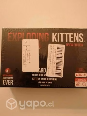 Juego de mesa Exploding Kittens NSFW