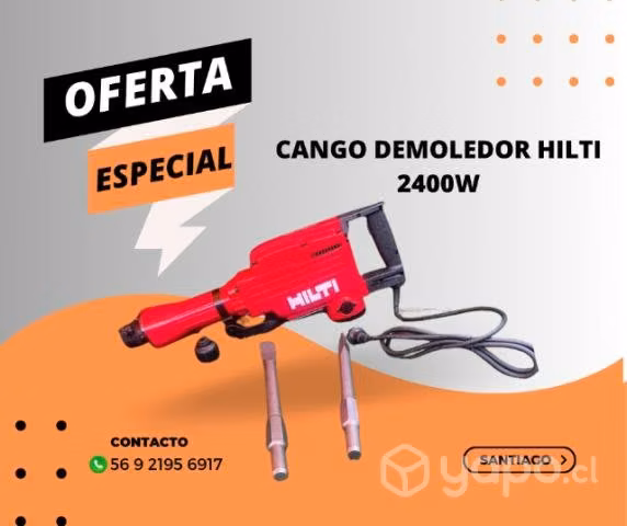 Cango demoledor hilti 2400w 15kg