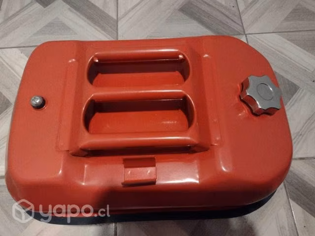 Bidon metalico 20 lts rojo NUEVO SIN USO