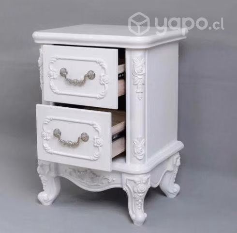 Velador Normando Provenzal De Dos Cajones - Imagen 2