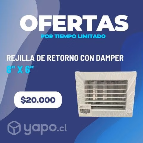 Rejilla de retorno o extracción