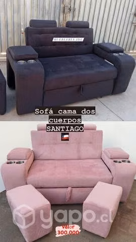 Sofá cama dos cuerpos