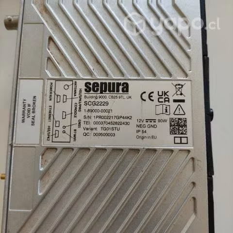 Radio móvil Sepura SCG22 TETRA UHF 380-470Mhz