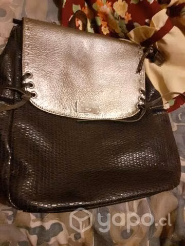 Hermosa mochila de cuero gianfranco aste - Imagen 3