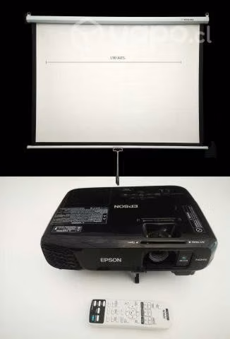 Proyector Powerlife S18 + Telón Spektra 1.5 mts