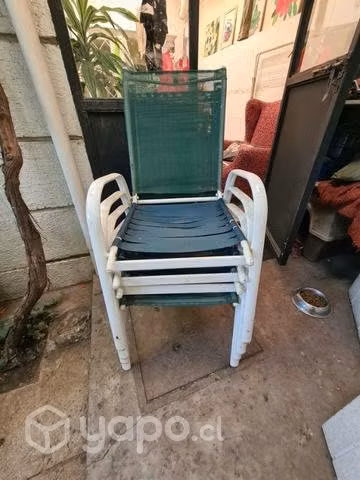 4 sillas de terraza