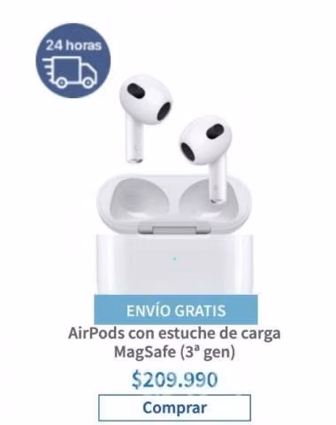 Airpods con estuche de carga originales
