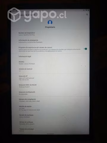Tablet Lenovo 2da generación
