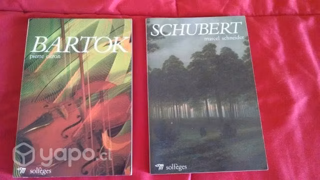 Libros de Música en Frances: Bartok & Schubert
