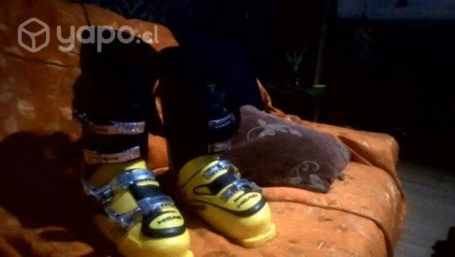 Botas de descenso esqui headd amarillas