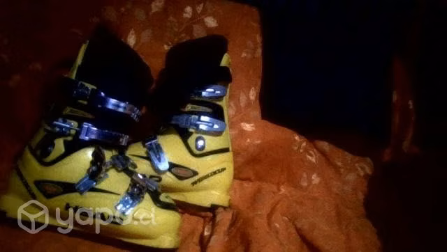 Botas de descenso esqui headd amarillas