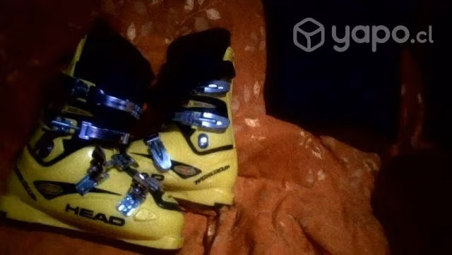 Botas de descenso esqui headd amarillas