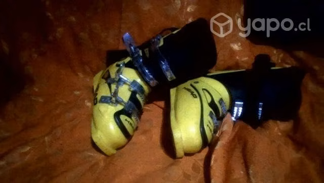 Botas de descenso esqui headd amarillas