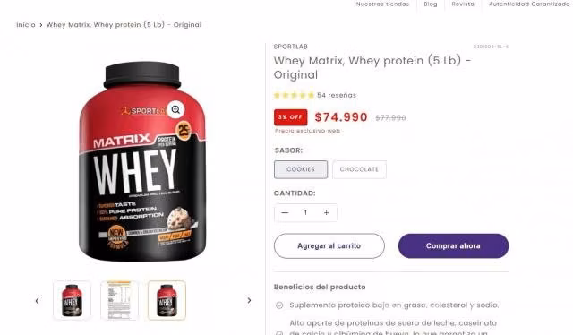 Proteina Matrix Whey - Imagen 3
