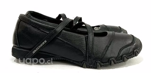 Zapato de Cuero Escolar Mafalda Marca Skechers 36 - Imagen 2