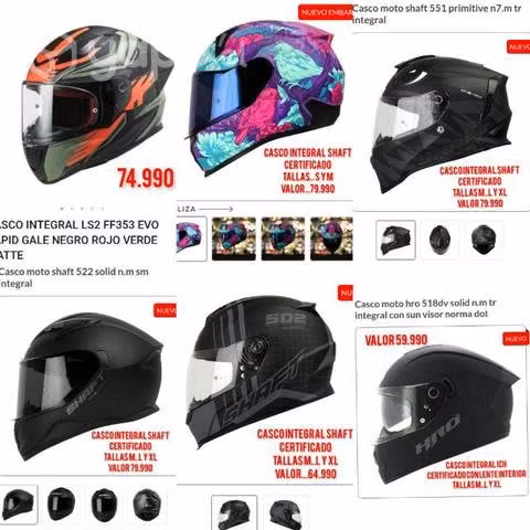 Cascos para motos