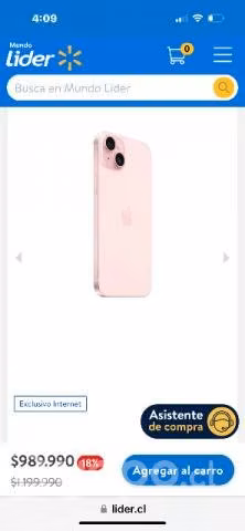 IPhone 15 plus rosado semi nuevo - Imagen 2