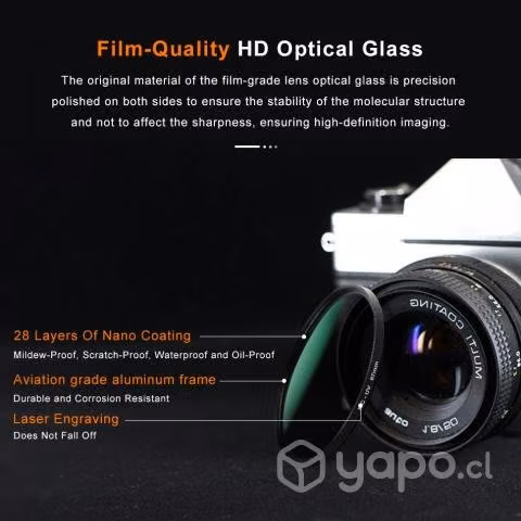 Filtro UV de 43mm