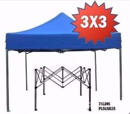 Toldo 3x3 Plegable Impermeable Rayos UV Nuevos