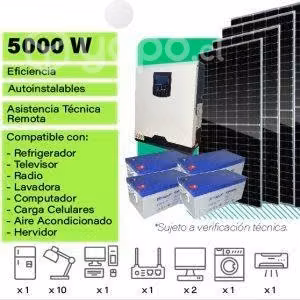 Kit Solar Fotovoltaico 5000W