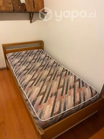 Cama 1 plaza con colchón