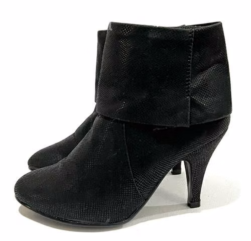 Botín Taco Sintético Marca Minelli N*37 Negro