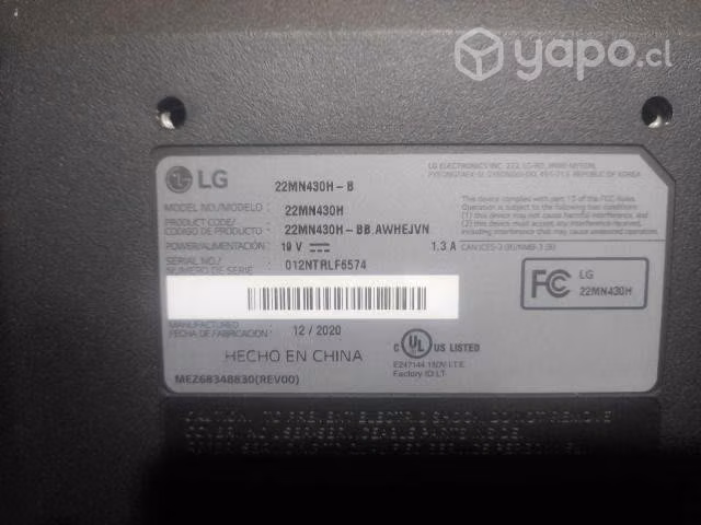Monitor 22" lg