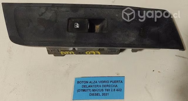 Boton AlzaVidrio Puerta Del Der (DTM077) Maxus T60
