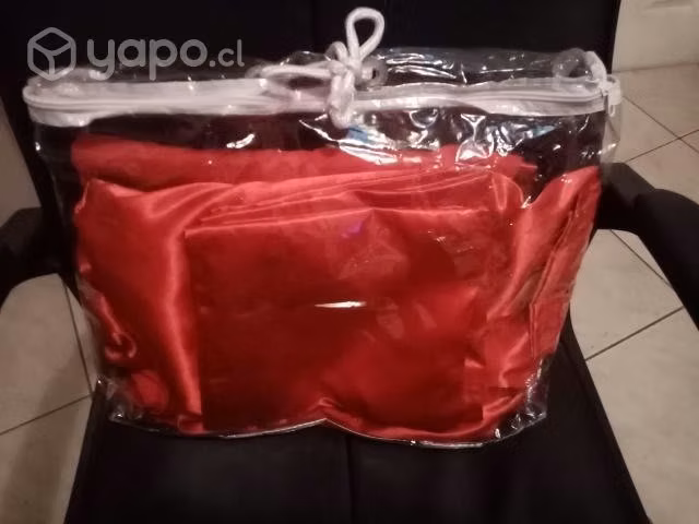Juego nuevo de Sabanas de Satín rojas