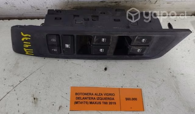 Botonera Alza Vidrio Dela Izq (MT4175) Maxus T60