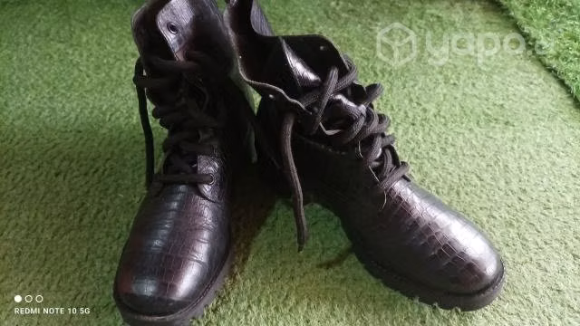 Botin negro cuero n°37 - Imagen 2