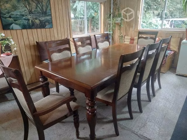 Comedor madera de 8 sillas