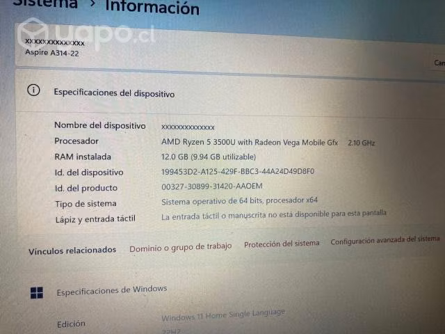 Notebook acer aspire 3 - Imagen 2