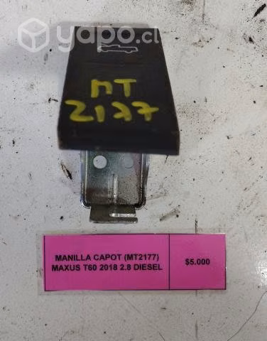 Manilla Capot (MT2177) Maxus T60 2018 2.8 Diesel