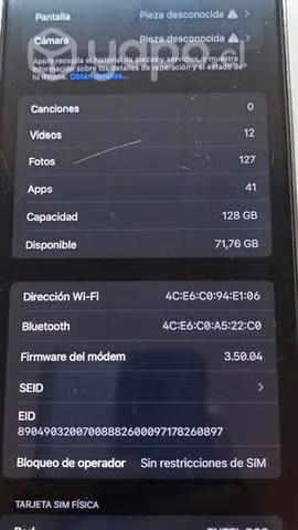 Placa Madre Iphone 13 Pro Max + FaceId Sin Icloud