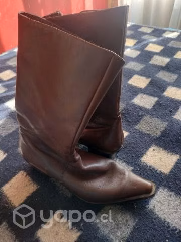 Botas de cuero, mujer