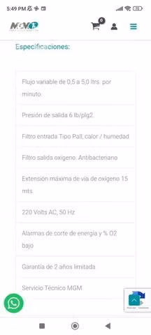 Concentrador de oxigeno everflo - Imagen 2
