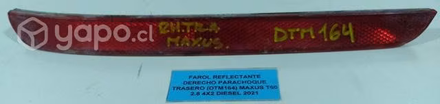 Farol Reflectante Der Parachoq Tras (DTM164) Maxus