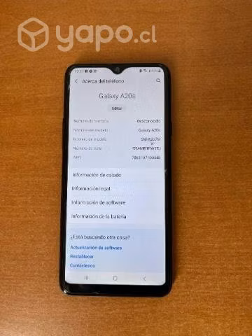 Samsung galaxy A20s