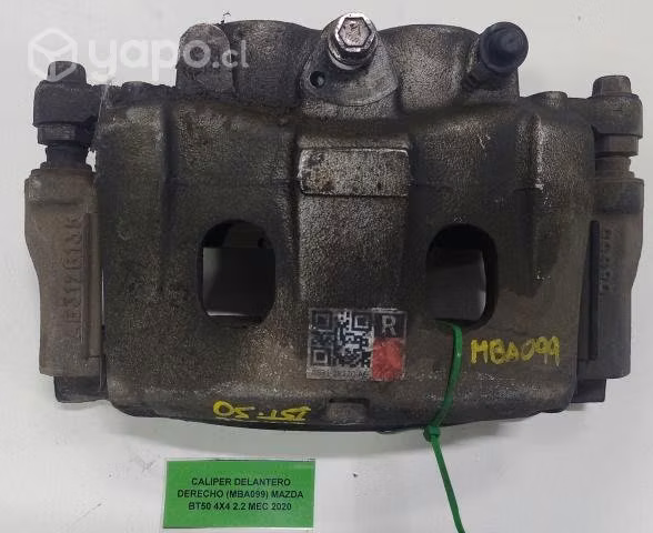 Caliper Delantero Der (MBA099) Mazda BT50 4x4 2020