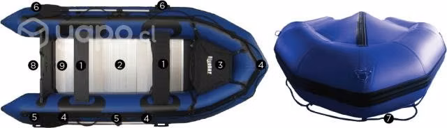 Bote sodiac blue bay nuevo 3,60 mt- color azul
