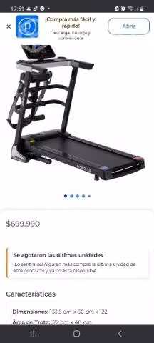 Trotadora Bodytrainer 500 Poco uso - Imagen 5