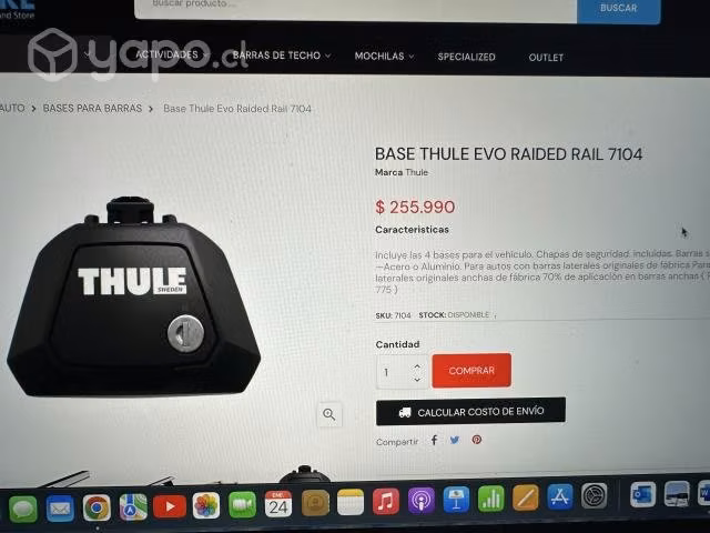 Barras THULE 21 Re Squarebar EVO