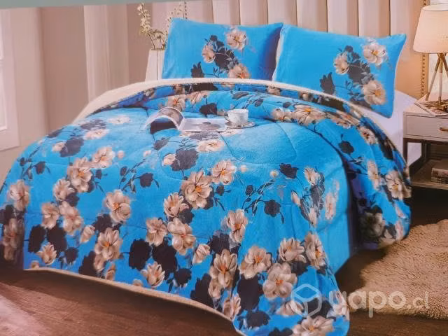 Cubrecamas de Plush con chiporro